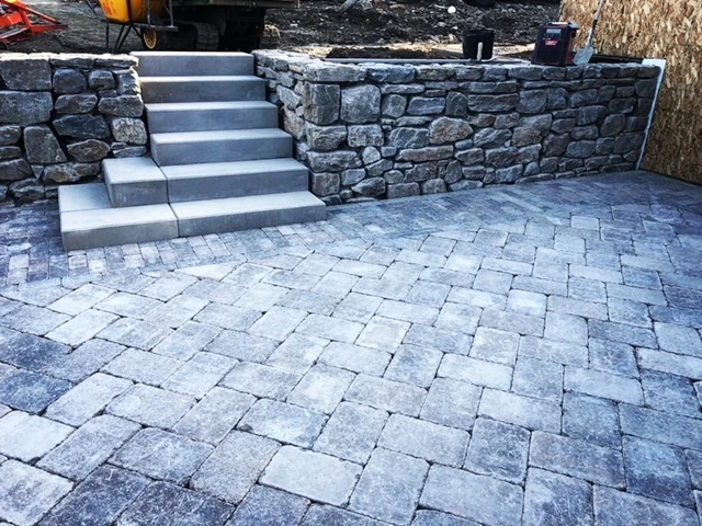 Stone Paving Okanagan Hardscape Services patio